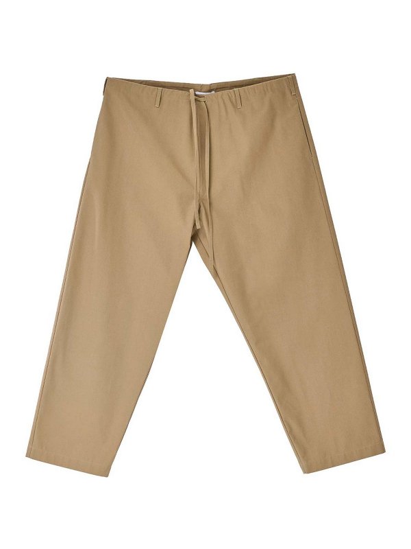 MOSCHINO: カジュアルトラウザー - カジュアルパンツ - ブラウン