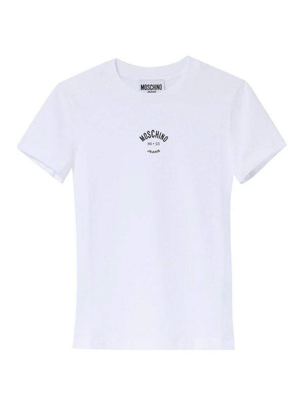 MOSCHINO: T-shirts - T-Shirt - Weiß