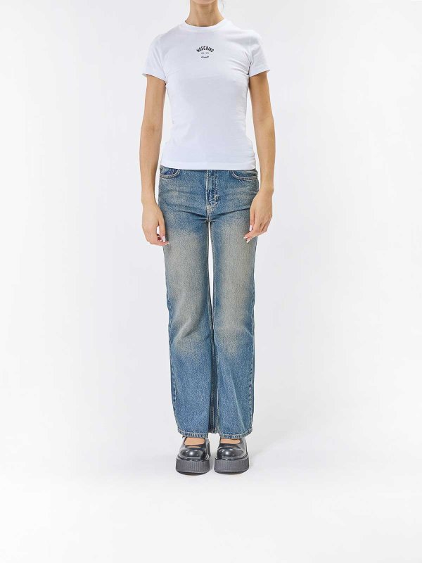 MOSCHINO: T-shirts online - T-Shirt - Weiß