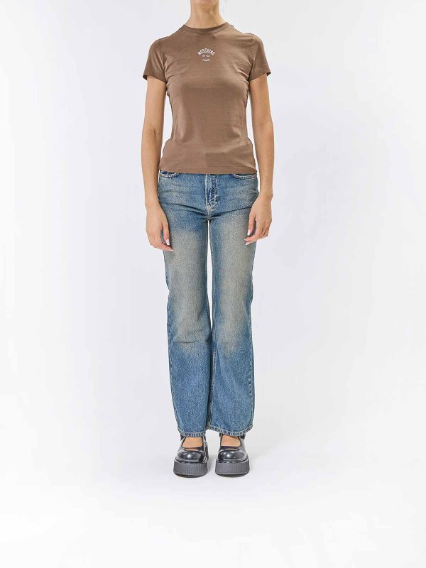 MOSCHINO: Camisetas online - Camiseta - Marrón