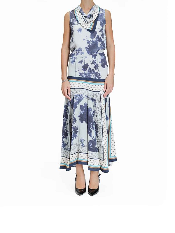 PAUL SMITH: ニーレングスドレス online - 膝丈ドレス - ブルー