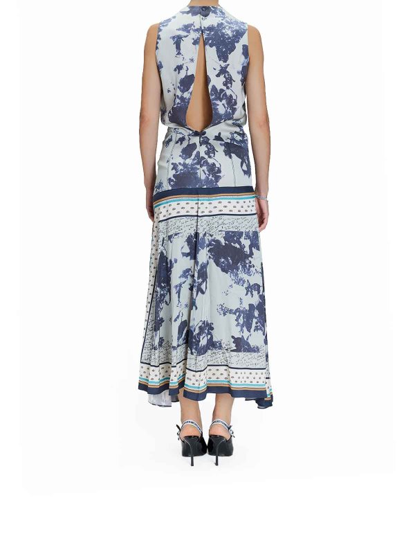 膝丈ドレス - ブルー shop online: PAUL SMITH