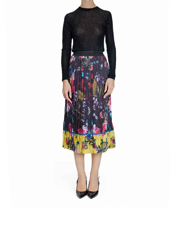 Versace Jeans Couture: ニーレングススカート＆ミディ丈 online - 膝丈/ミディスカート - マルチカラー