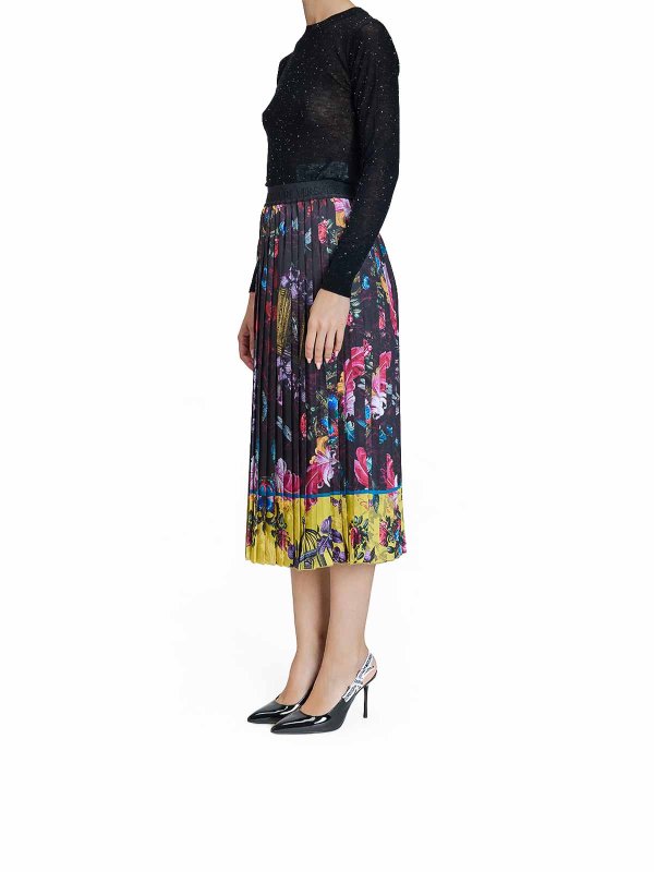 The Best Shops Versace Jeans Couture: ニーレングススカート＆ミディ丈 - 膝丈/ミディスカート - マルチカラー