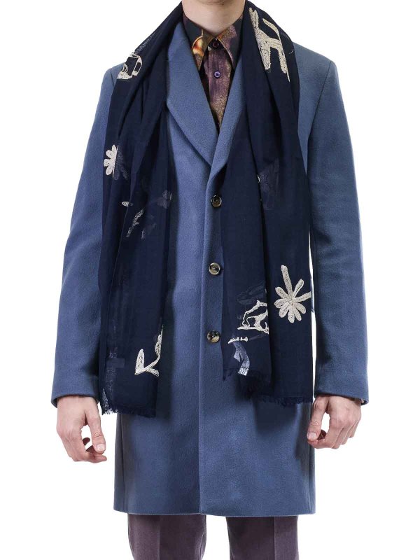 PAUL SMITH: Schals online - Schal - Blau