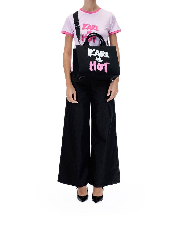 トートバッグ - 黒 shop online: KARL LAGERFELD