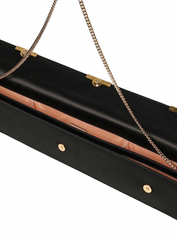 クラッチバッグ - 黒 shop online: MOSCHINO