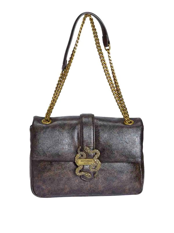 JUST CAVALLI: ショルダーバッグ - ショルダーバッグ - ブラウン