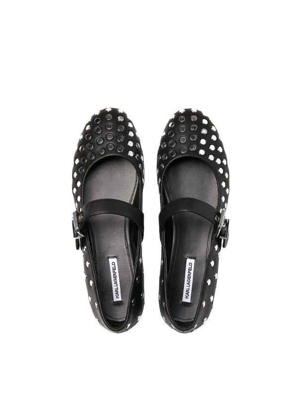 The Best Shops KARL LAGERFELD: フラットシューズ - フラットシューズ - 黒