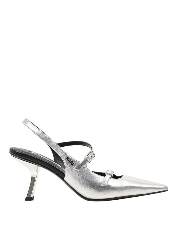 KARL LAGERFELD: パンプス - パンプス - 銀
