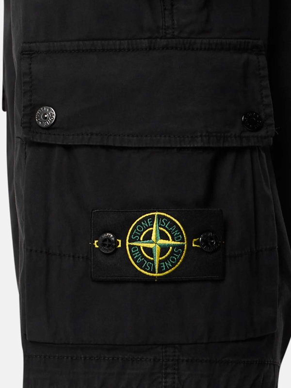 The Best Shops STONE ISLAND: トラウザーショーツ - ショートパンツ - 黒