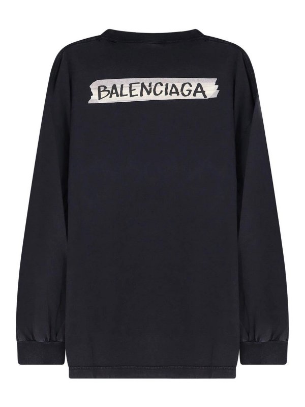 BALENCIAGA: Tシャツ online - Tシャツ - 黒
