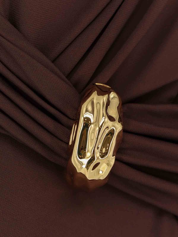 The Best Shops ELISABETTA FRANCHI: トップス＆タンクトップ - トップ/タンクトップ - ブラウン