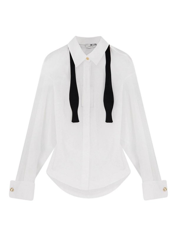 ELISABETTA FRANCHI: シャツ - シャツ - 黒