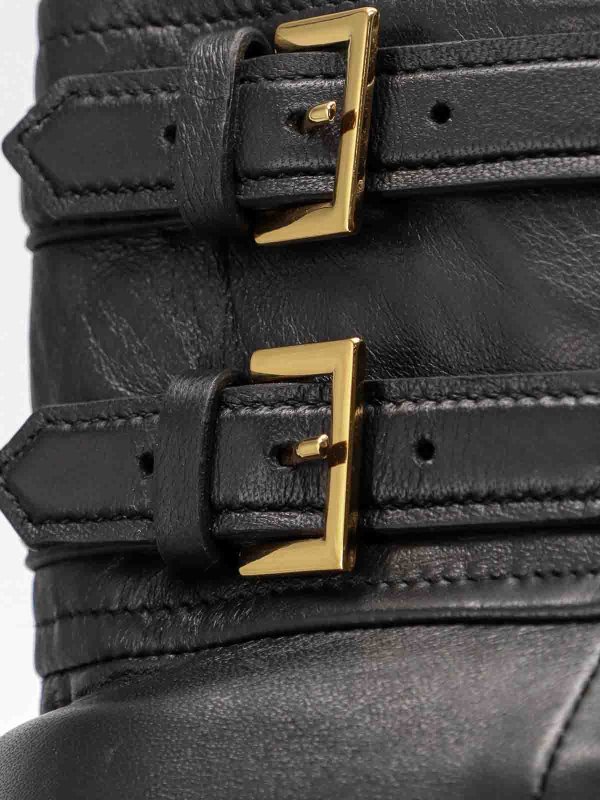 The Best Shops ELISABETTA FRANCHI: ニーレングススカート＆ミディ丈 - 膝丈/ミディスカート - 黒