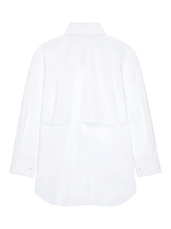 GIVENCHY: shirts online - Backless Cotton Shirt