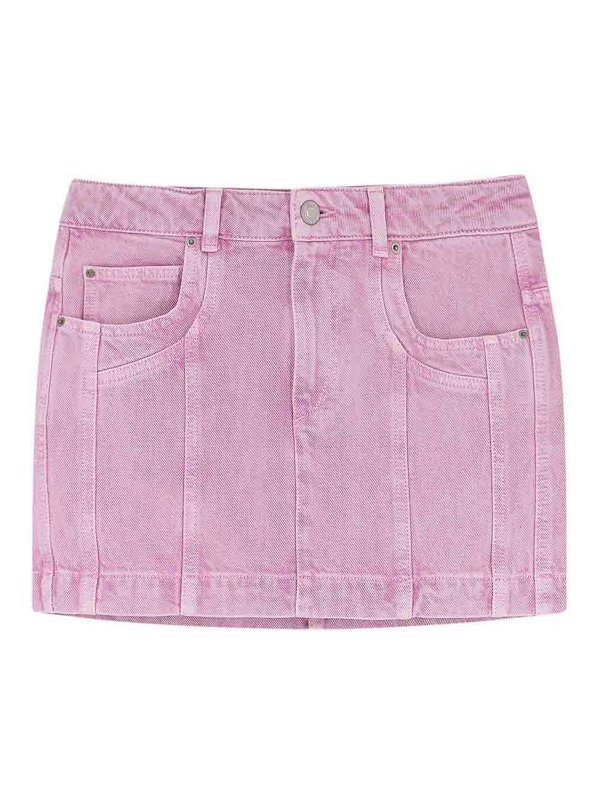 Isabel Marant Etoile: ニーレングススカート＆ミディ丈 - 膝丈/ミディスカート - ヌードカラー