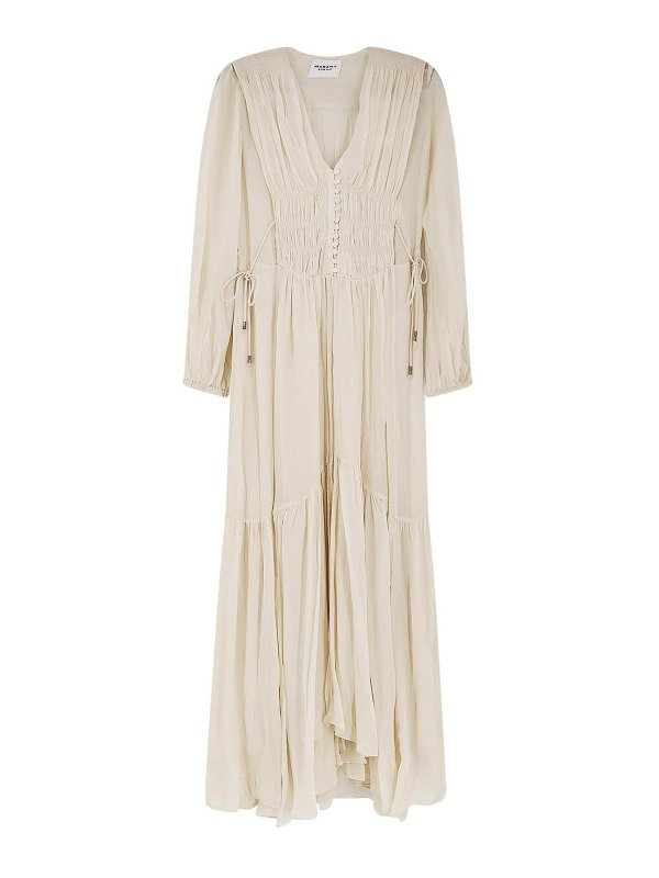 Isabel Marant Etoile: ニーレングスドレス - 膝丈ドレス - ベージュ