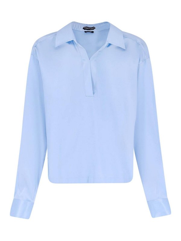 TOM FORD: Hemden - Hemd - Silber