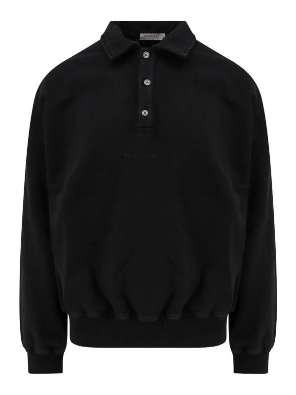 IH NOM UH NIT: ポロシャツ - ポロシャツ - 黒