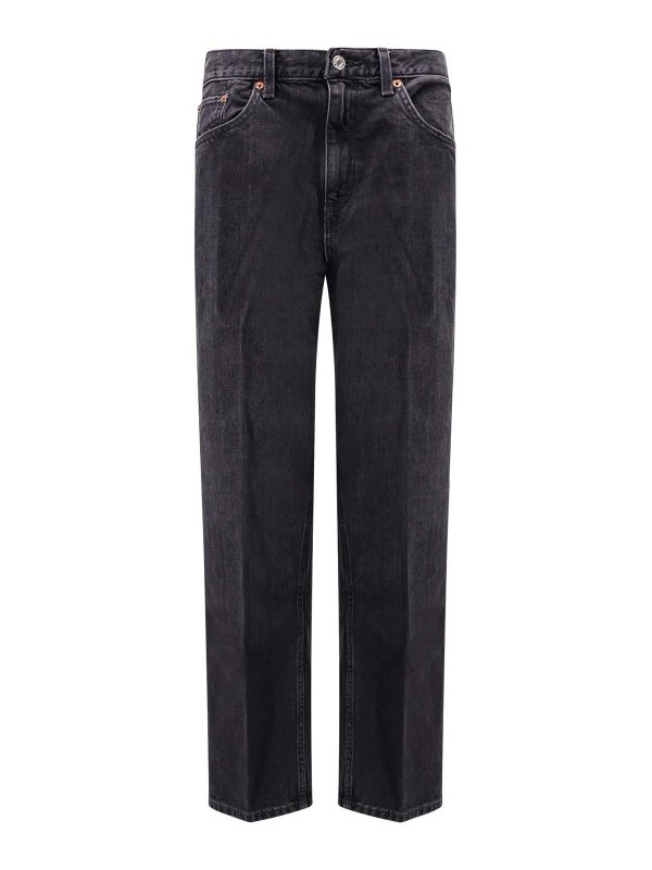 RE/DONE: Jeans Rectos - Vaqueros Rectos - Gris