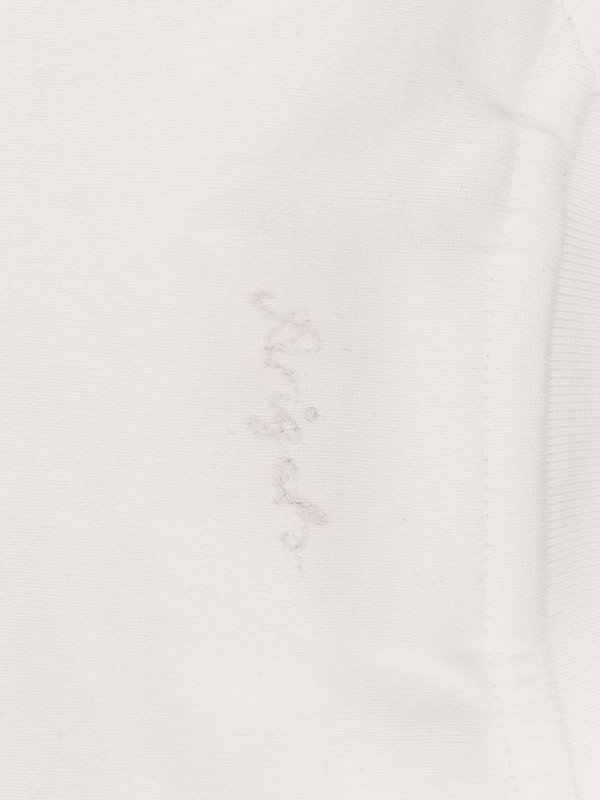 The Best Shops AXEL ARIGATO: t-shirts - Cotton T-Shirt With Cut Out Details