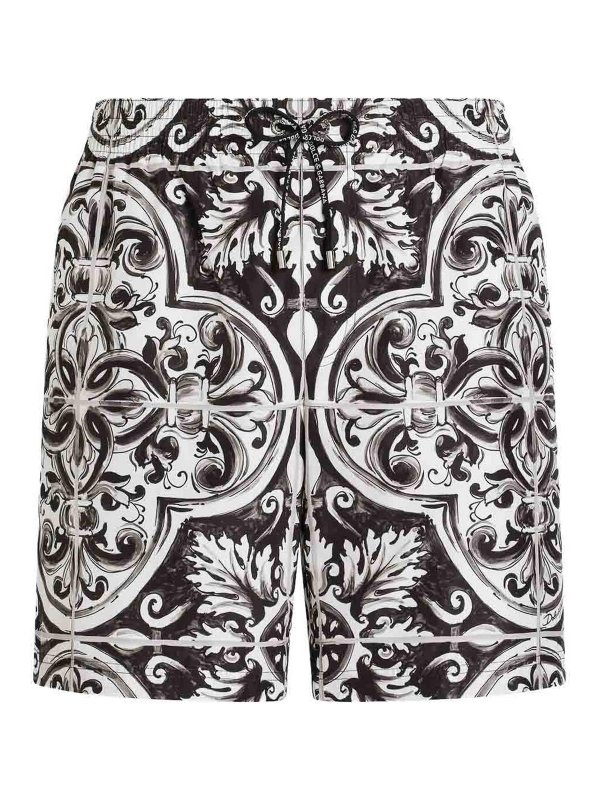 DOLCE & GABBANA: 水着 - スイムショーツ/スイムトランクス - 黒