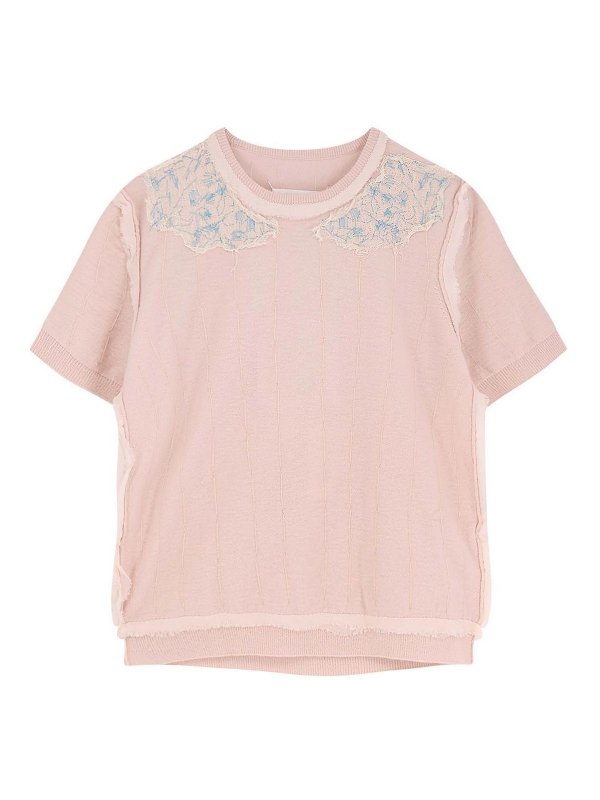 Maison Margiela: クルーネック - クルーネック - ライトピンク