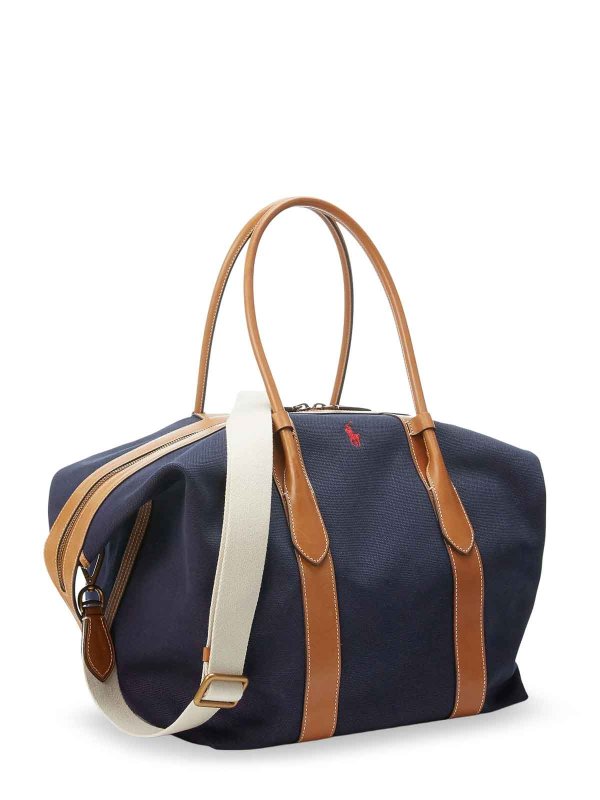 The Best Shops POLO RALPH LAUREN: shoulder bags - Canvas Shoulder Bag With Embroidered Logo