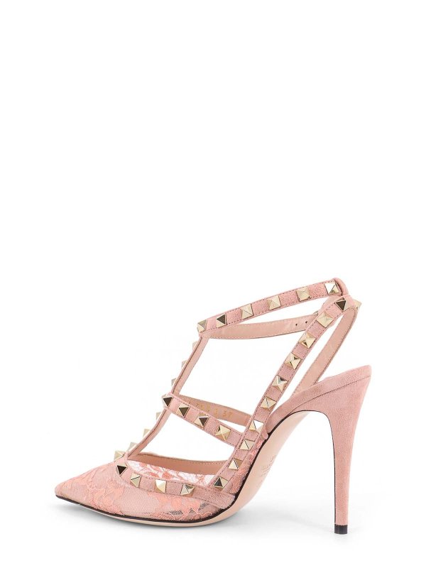 The Best Shops VALENTINO GARAVANI: court shoes - Rockstud Pumps In Suede And Lace