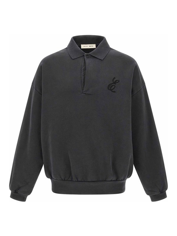 FEAR OF GOD: ポロシャツ - ポロシャツ - 黒