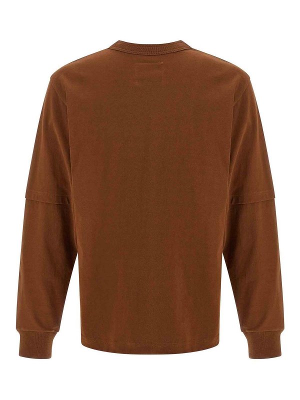 Sacai: Camisetas online - Camiseta - Marrón