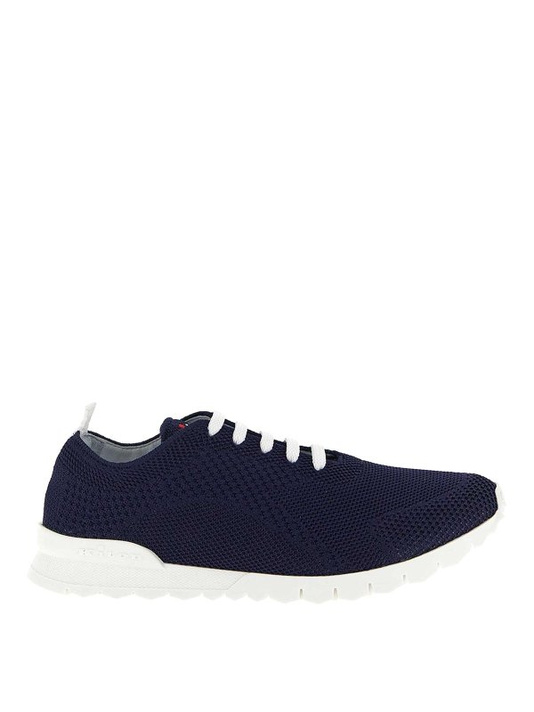 KITON: Chaussures de sport - Baskets - Bleu