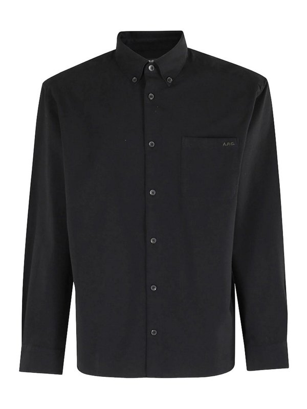 A.P.C.: Chemises - Chemise - Noir