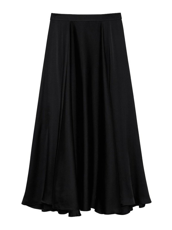 ANINE BING: ニーレングススカート＆ミディ丈 - 膝丈/ミディスカート - 黒