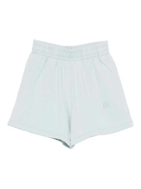 ANINE BING: トラウザーショーツ - ショートパンツ - ブルー