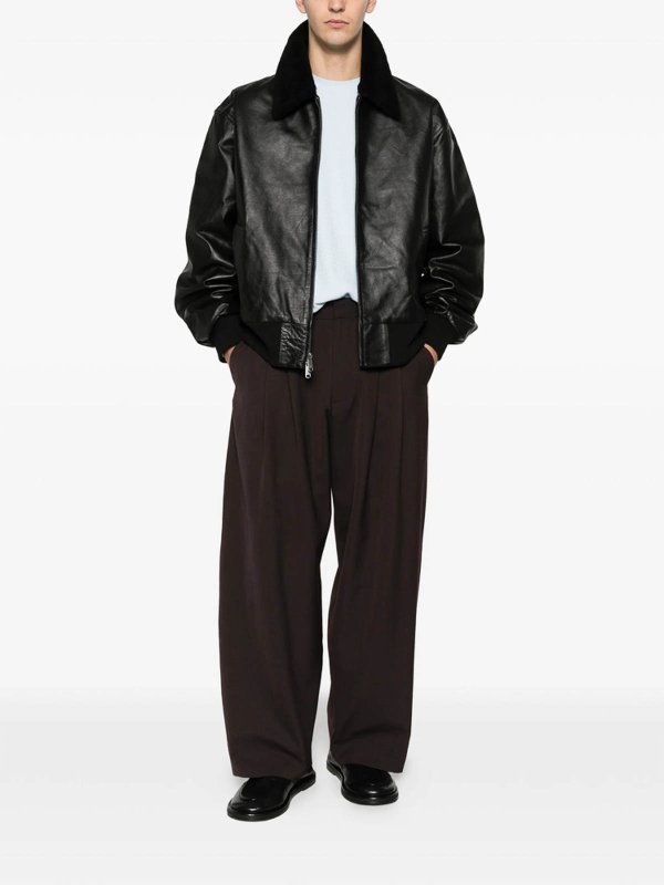 レザーコート - 黒 shop online: CALVIN KLEIN