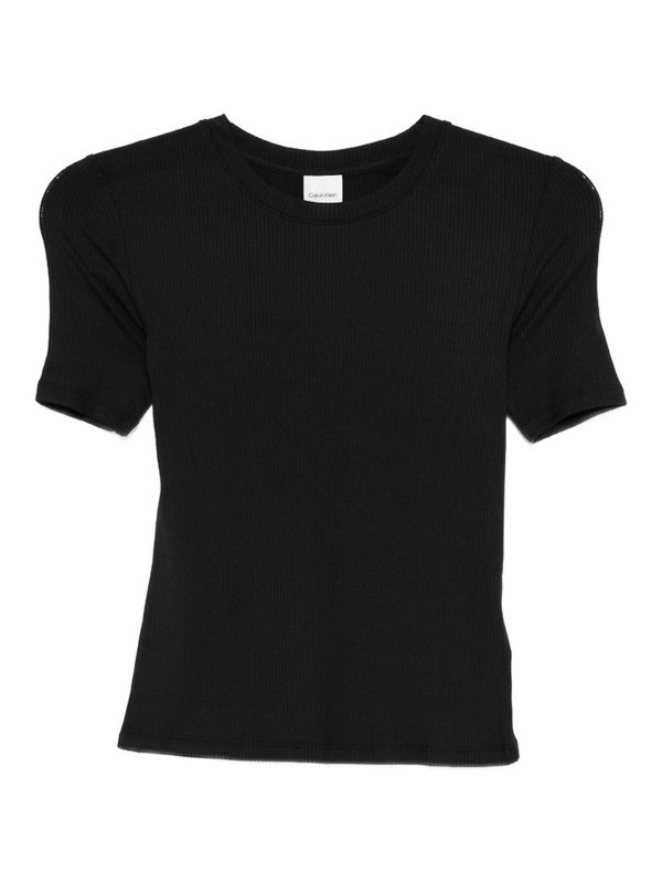 CALVIN KLEIN: Tシャツ - Tシャツ - 黒
