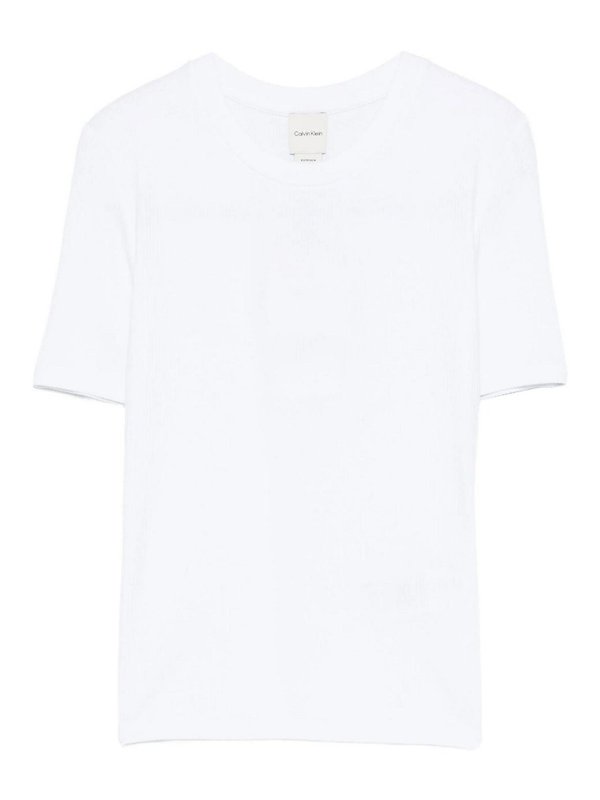CALVIN KLEIN: Tシャツ - Tシャツ - 白