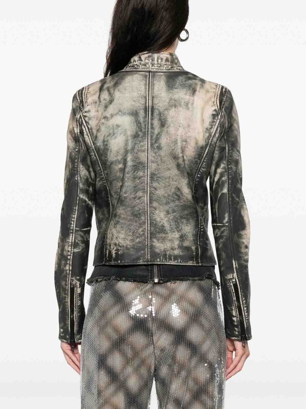 DIESEL: レザーコート online - レザーコート - ベージュ