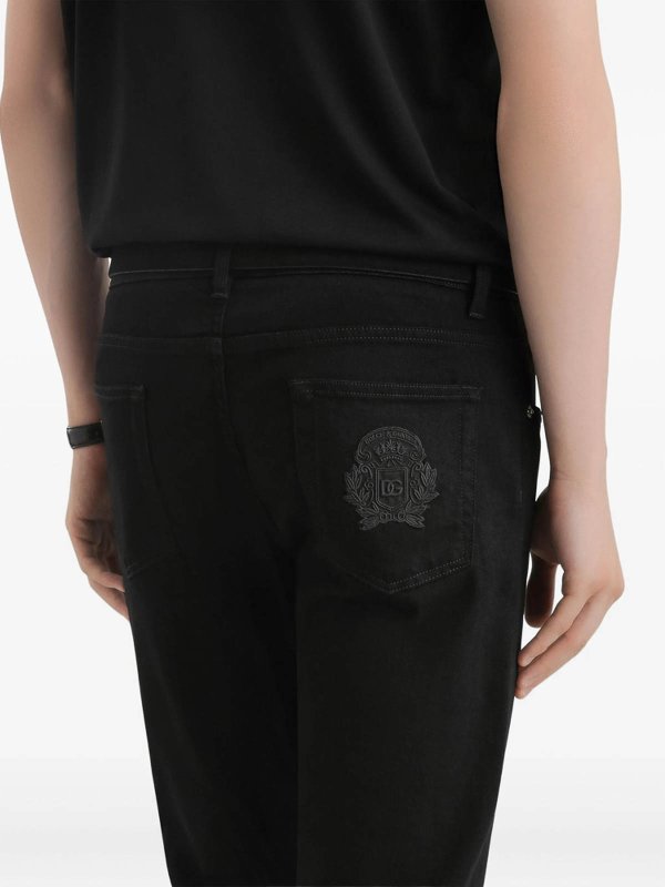 DOLCE & GABBANA: Jeans Rectos online - Vaqueros Rectos - Negro