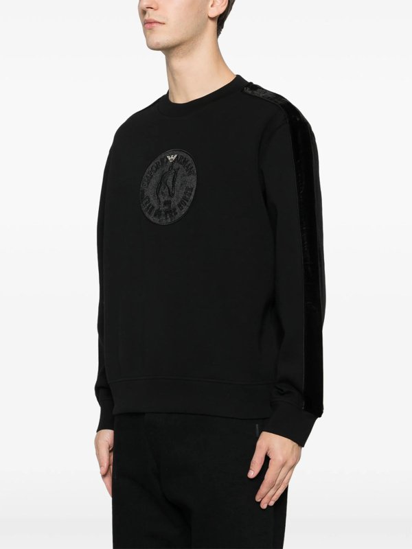スウェットシャツ/セーター - 黒 shop online: EMPORIO ARMANI