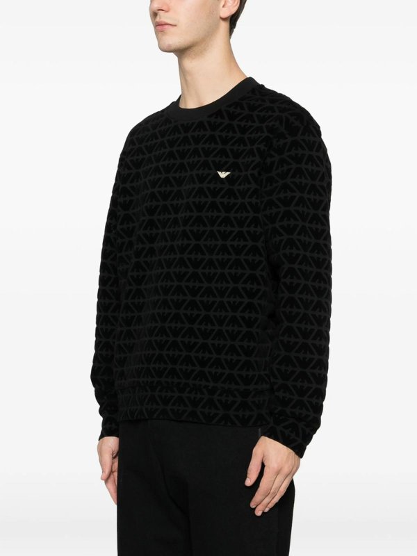 スウェットシャツ/セーター - 黒 shop online: EMPORIO ARMANI