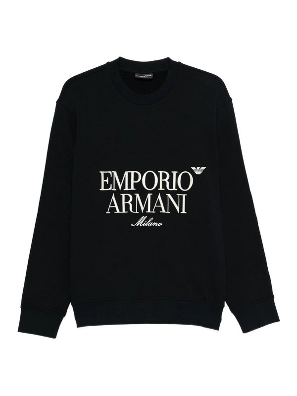 EMPORIO ARMANI: スウェット＆セーター - スウェットシャツ/セーター - ブルー