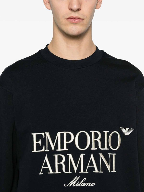 EMPORIO ARMANI: スウェット＆セーター online - スウェットシャツ/セーター - ブルー