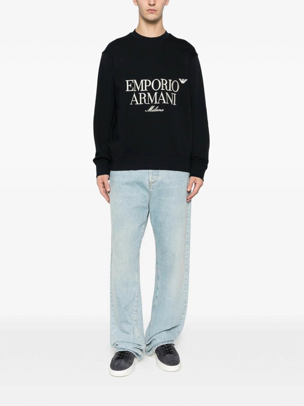 EMPORIO ARMANI buy online スウェットシャツ/セーター - ブルー