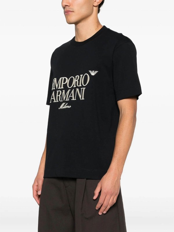 EMPORIO ARMANI: Tシャツ online - Tシャツ - 黒