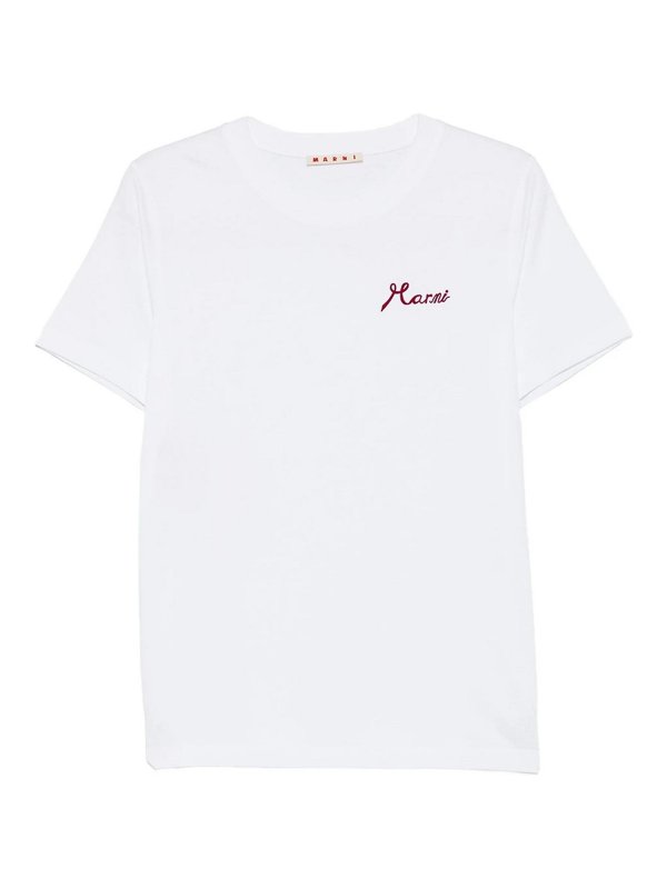 Marni: Tシャツ - Tシャツ - 白