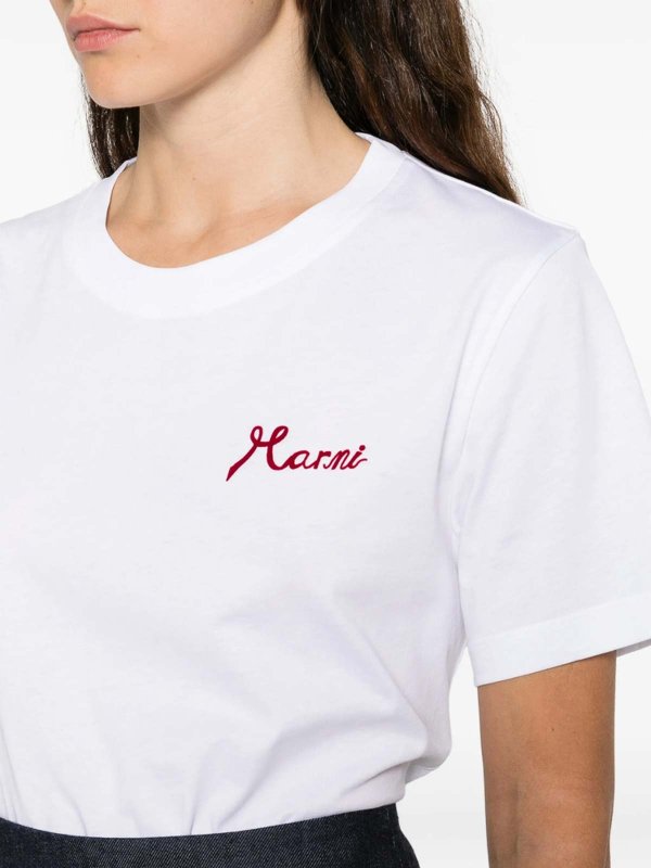 Tシャツ - 白 shop online: Marni