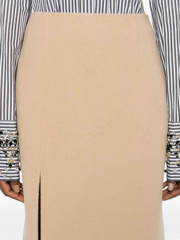 The Best Shops SPORTMAX: ニーレングススカート＆ミディ丈 - 膝丈/ミディスカート - ブラウン